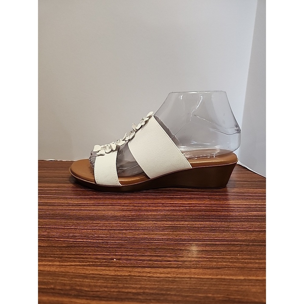 Italiana By Italian Shoemakers‎ Sz 6 Is Jessa  Women's Wedge Sandals Crystals - Picture 5 of 8